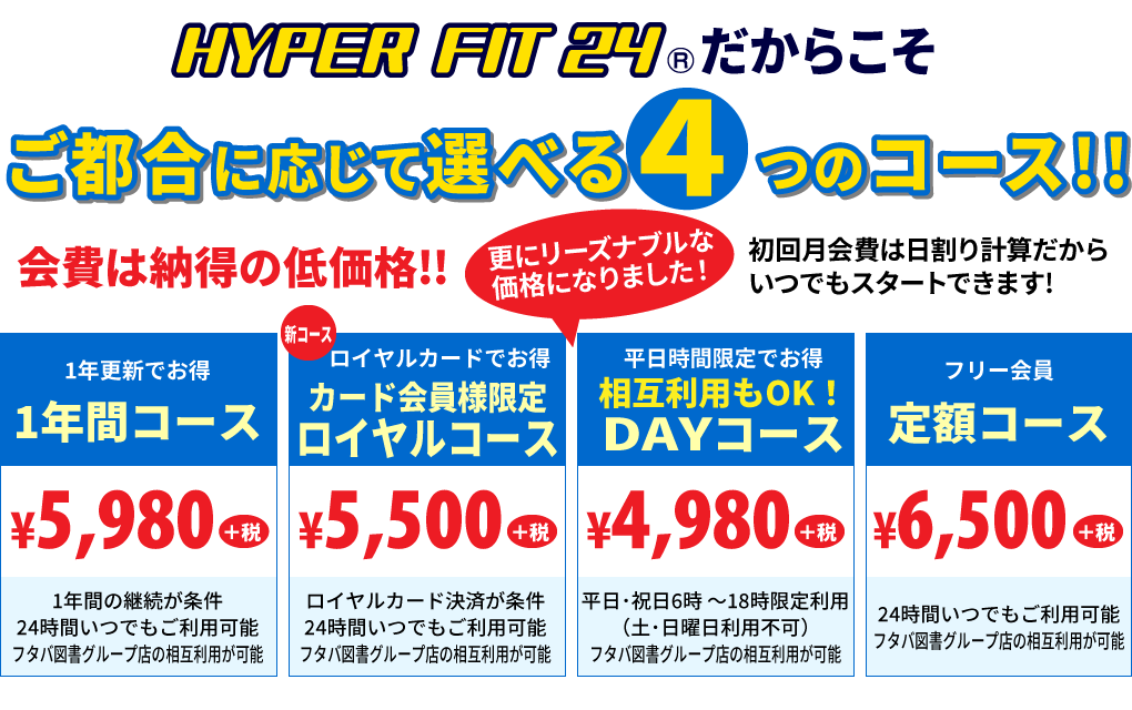 選べる料金コース
